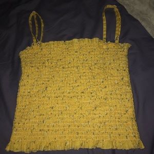 Brandy yellow floral tank